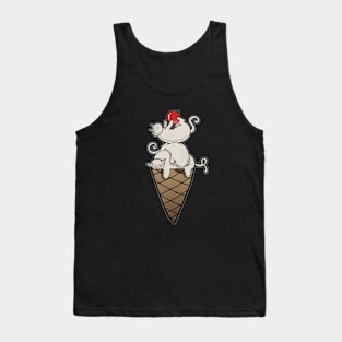 KITTY CAT ICE CREAM CONE Tank Top